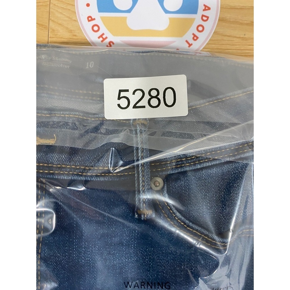 Levis Perfectly Slimming 512 Bootcut Jeans Size 10 (29x33) Dark Wash Cowgirl - Picture 9 of 9